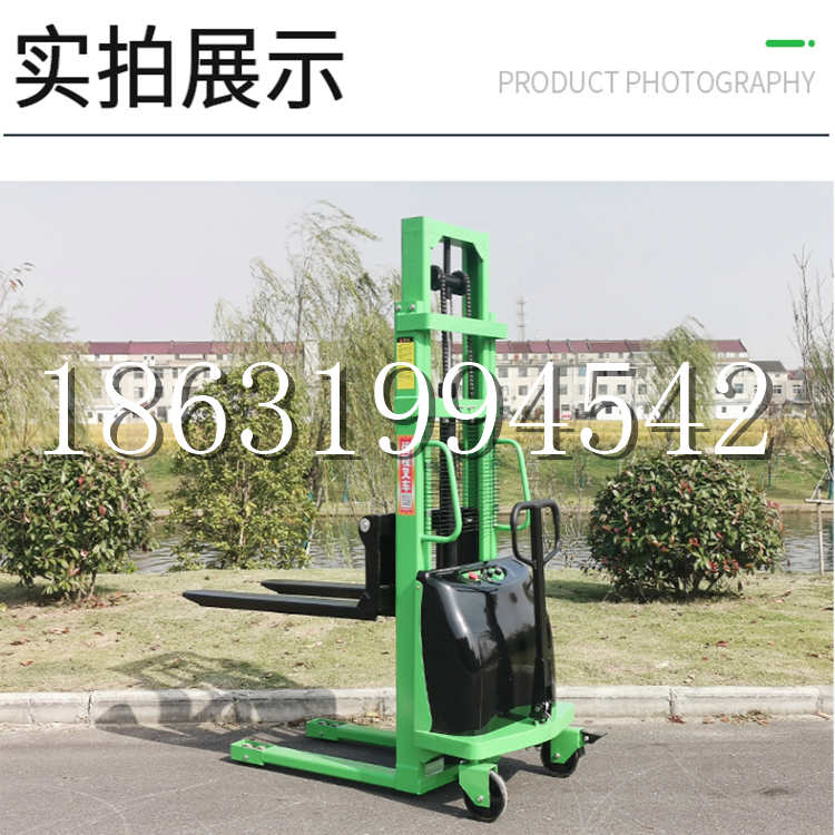 梨树县电动叉车堆高车液压铲车电瓶1吨2吨站驾步行式小型全自动叉车